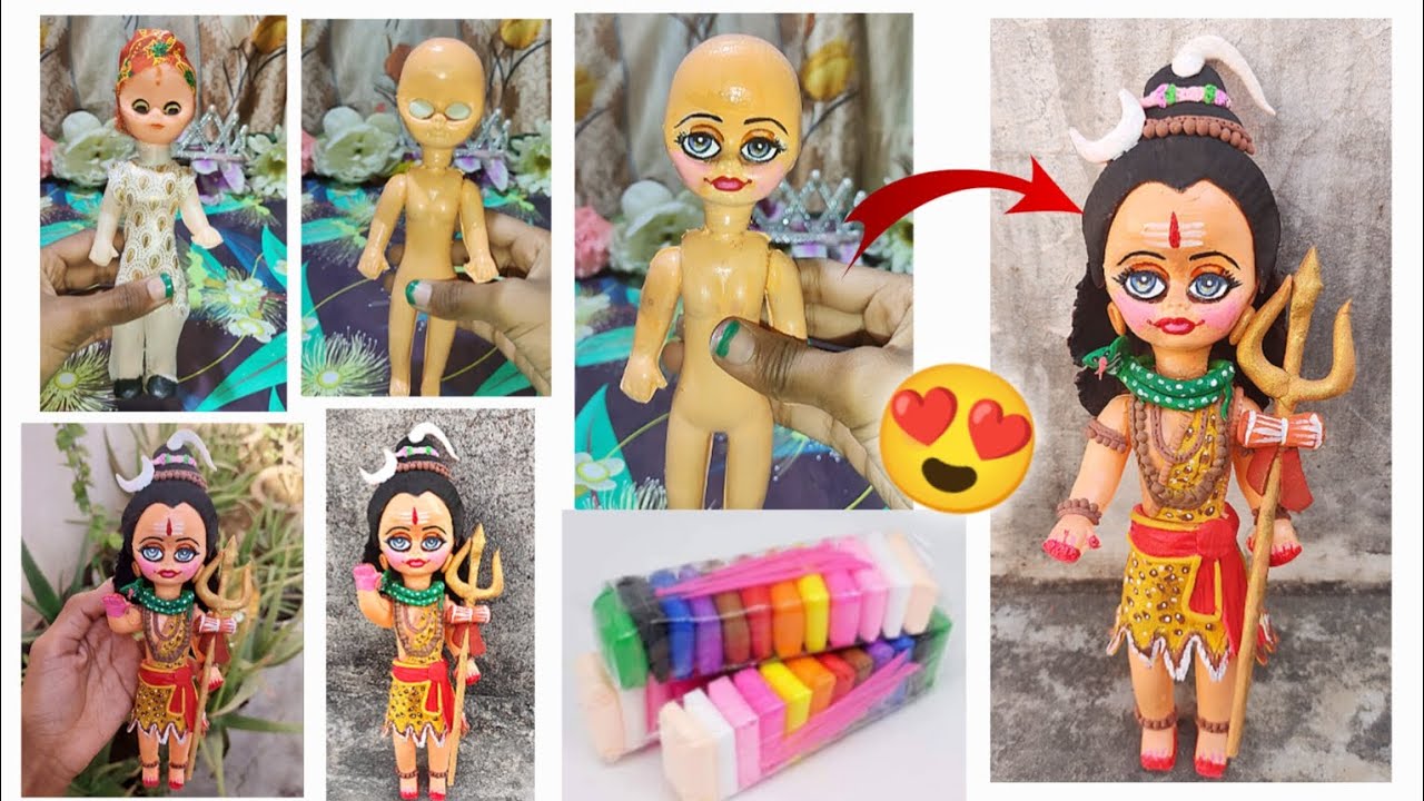 Cute Shankar ji making from old doll 😍|| 