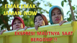 Video Viral EKSPRESI MAUT Emak-emak saat Gosip,  Galak dan Sinis. Cukuplah Kita tersenyum saja !!