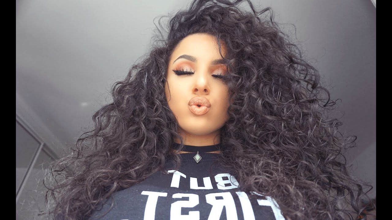 Big Curly Hair Tutorial YouTube