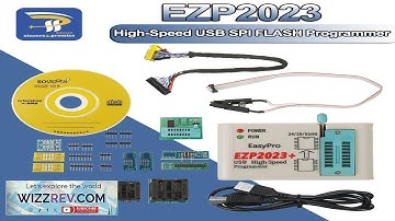 EZP2023 High Speed USB SPI Programmer+12 Adapters Support 24 25 26 93 95