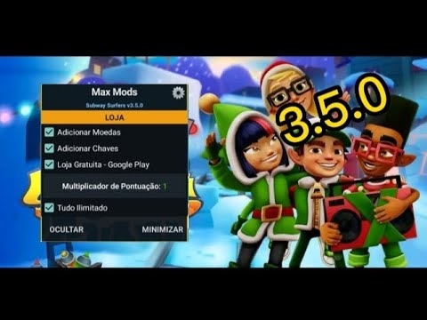 🔥SAIUU!!O MOD MENU MAIS APELÃO DE SUBWAY SURFERS DA NOVA ATUALIZAÇÃO 3.5.0