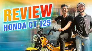 Tiết Cương đi cafe tranh thủ review Honda CT 125 của người em mê xe dễ thương