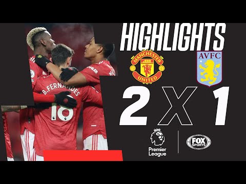 Manchester United 2 x 1 Aston Villa pela Premier League! Red Devils encostam na liderança