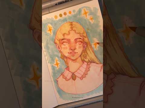 Traditional art feels freeing #arrtx #sketchbook #markers #artbylouris