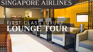 4K REVIEW SINGAPORE AIRLINES FIRST CLASS LOUNGE LONDON HEATHROW