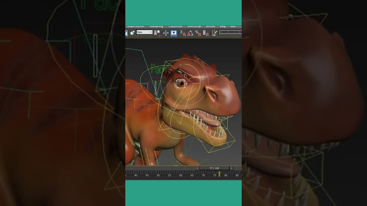 A Good Rig Makes It Easy To Animate The 3D Model! #shorts