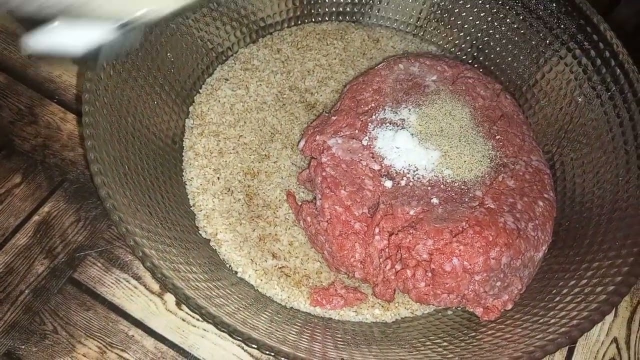 وجبة عشاء الكفتة بالبرغل بطريقة سهلة وسريعة