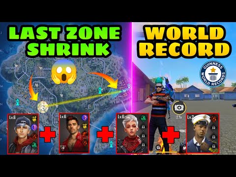 Free Fire Last Zone Booyah | Healing Battle Booyah | World Record Shrink Zone Booyah | 🔥 Free Fire 🔥