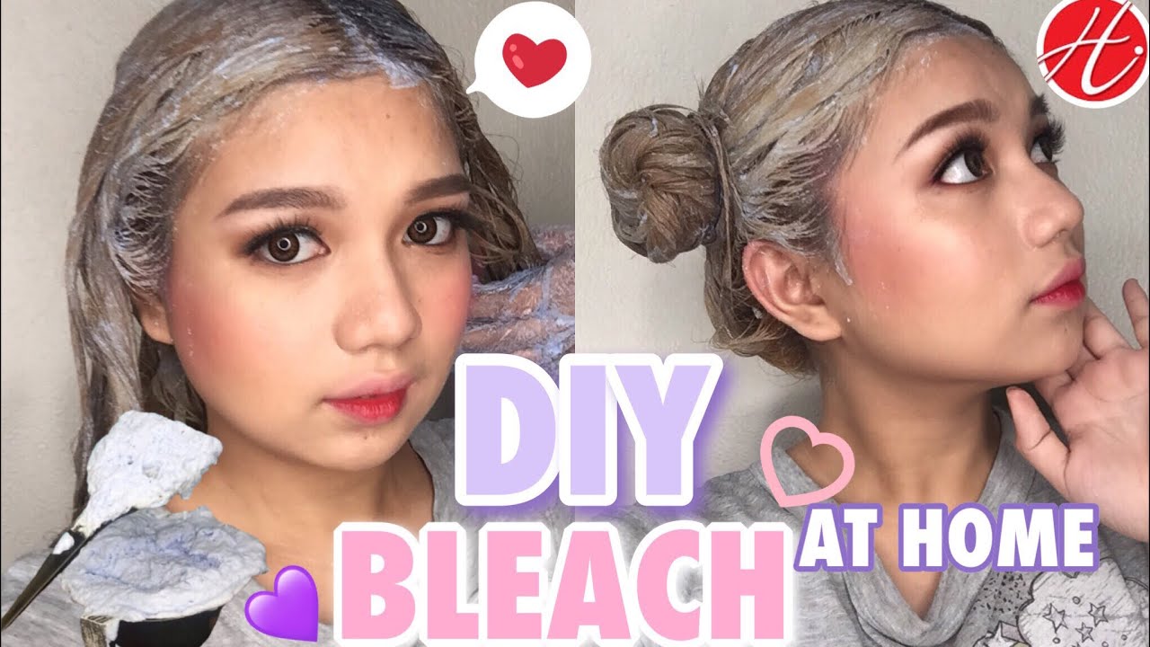 Diy Bleach At Home Dark Ash Blonde Haircolor I Hortaleza Youtube