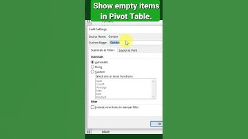Show ALL Items in Excel Pivot Tables Even When Data is Missing!