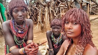 The most stylish hair cut I ever had. African tribe hair style Hammer Ethiopia.