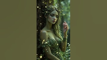 🌳 Elements of Nature and Magical Beings: The Dryad of the Eternal Forest ✨