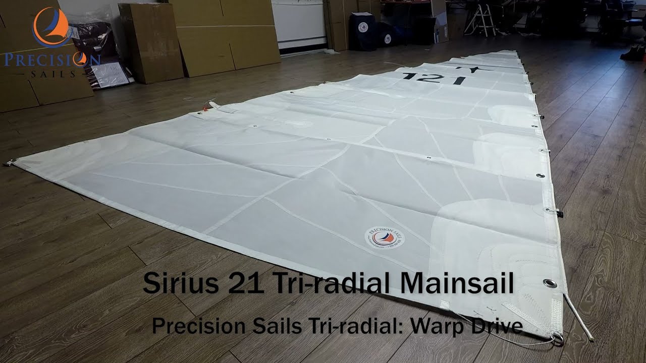 Sirius 21 mainsail | Precision Tri-Radial Series: Warp Drive