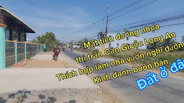 bán Đất mặt tiền đường nhựa thị trấn Cần Giuộc Long An 904mv đất vườn.giá 4tỷ thích hợp làm nhà vườn