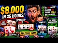 25 Hours of Playing Poker, I Won $8,000 in Profit.