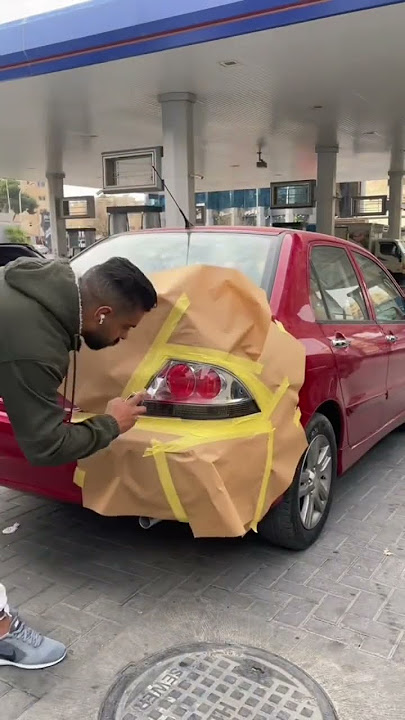 تعديل اضوية لانسر #car #سيارات #تظليل