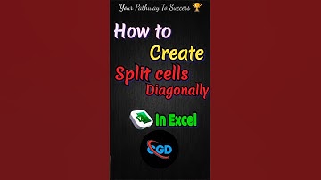 How to create Split cells diagonally in excel tips and tricks 💯💫#exceltips #tutorial #shortvideo