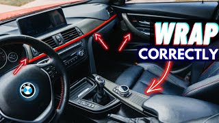 How to Wrap BMW Interior | 3M 2080 | DIY | F30 F32
