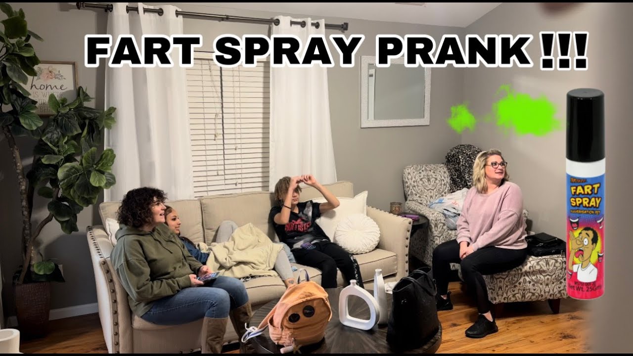 FART SPRAY PRANK + MINI VLOG - YouTube