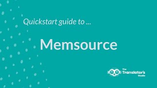 How to use Memsource (now Phrase) for beginners – Quickstart guide to Memsource CAT tool screenshot 4