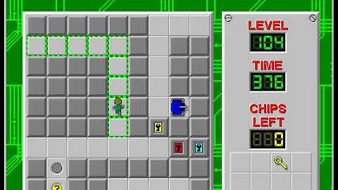 CCLP2 level 104 solution - 341 seconds