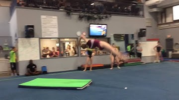 New tumbling pass: front 1 1/2 back layout