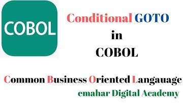 Conditional GOTO|COBOL