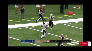 Drew Brees finds Michael Thomas for a insane big town play!! What a fantastic big play!!!!👍