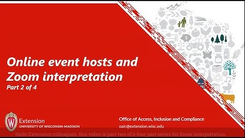 Online hosts and Zoom interpretation