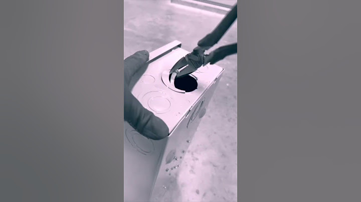 Electrician Quick Tip 11 - Removing KO Trick ⚡️#shorts