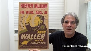 Fats Waller Concert Poster 1930s “Radio’s Harmful Little Armful”