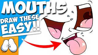 How To Draw A Cartoon Mouth (SUPER EASY METHOD!)