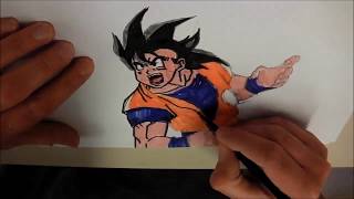 Dragon Ball Goku Speed Drawing screenshot 3