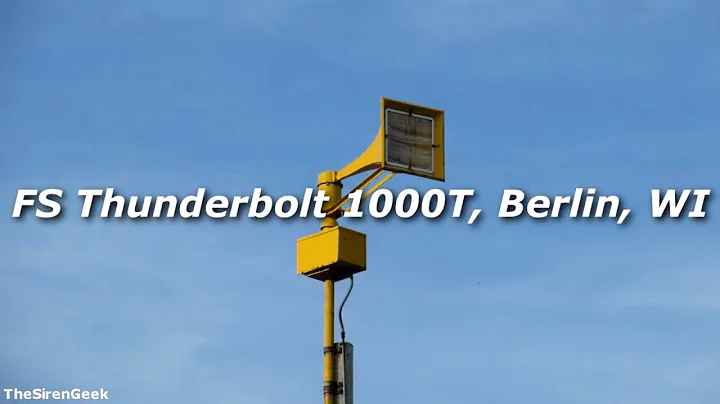 FS Thunderbolt 1000AT Tornado Siren Test - Alert - Berlin, WI