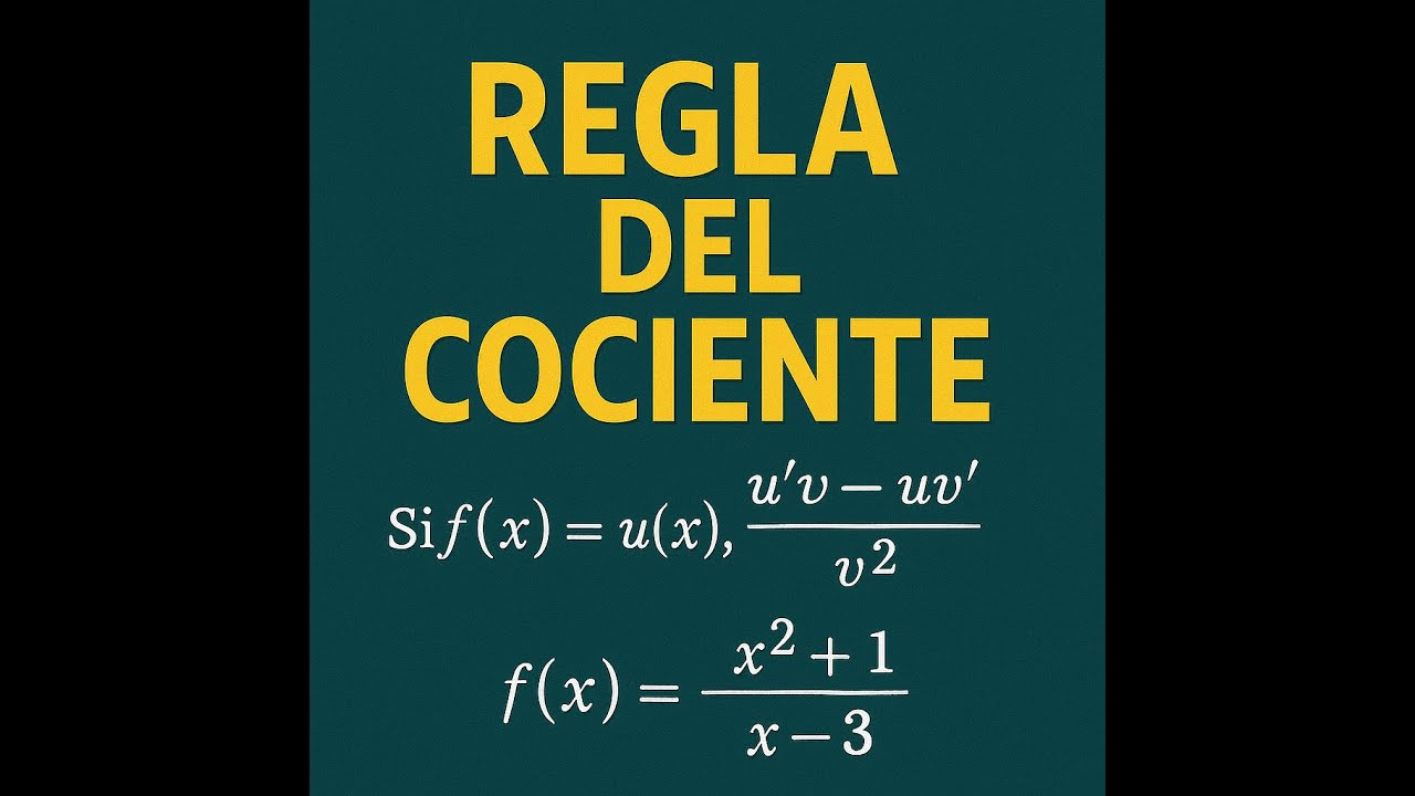 Clase 13 Regla del cociente - YouTube