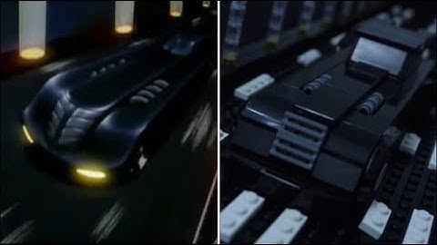 Lego Batman The Animated Series intro split screen