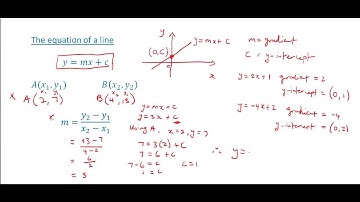 CSEC Maths - Gradient, midpoint, equation and length of a line