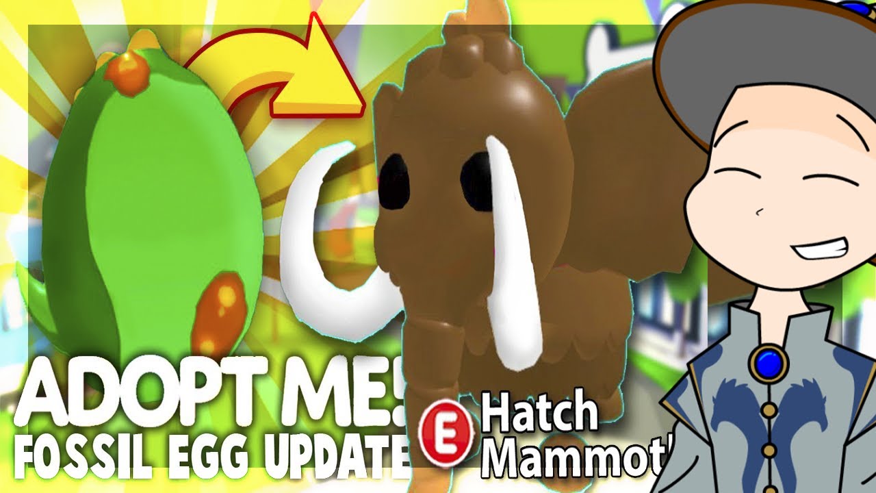 Nueva Mascota Mamut Para La Actualizacion De Los Huevos Fosiles En Adopt Me Roblox Youtube - nuevos huevos selva 2 en adopt me roblox blas05 youtube