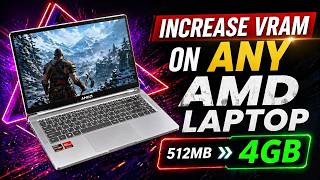 Increase VRAM on ANY AMD Laptop (512MB → 4GB) 🔥 Works or Not?