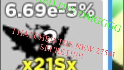I HATCHED THE NEW 275M SECRET IN CLICKER SIMULATOR X ROBLOX OMGGGGG