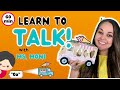 Learn to talk  first words  sentences  baby learning speech songs  sign language with ms moni