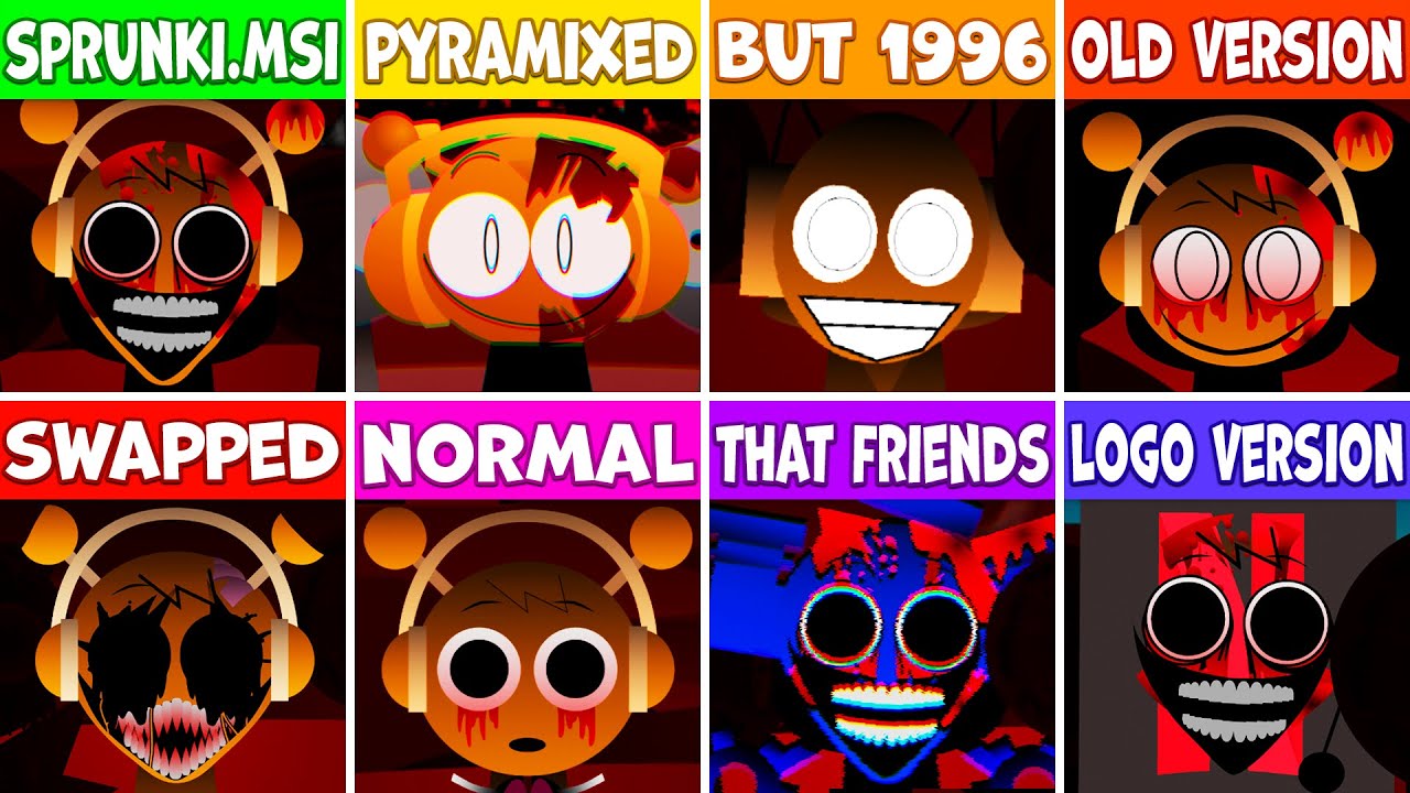 EVERY Incredibox Characters From SPRUNKI.MSI (All New Versions Comparison)