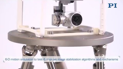 PI Hexapods test image stabilization