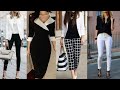 Black and White Outfits with Pants, Ideas to Wear Black and White Color combination