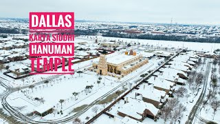 Dallas Karya Siddhi Hanuman Temple Snow 4K | Sai and Teja Photography