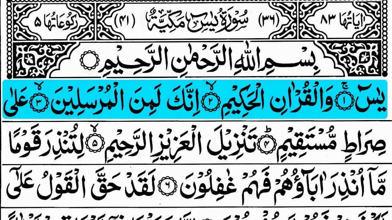 Surah Yasin (Yaseen) Full | سورۃ یس ☘️ Surah Yasin Full | Best Quran | Recitation | Episode 0017