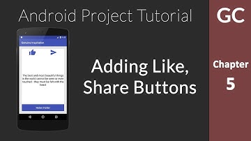 Android Tutorial 5 : Adding Like, Share Buttons