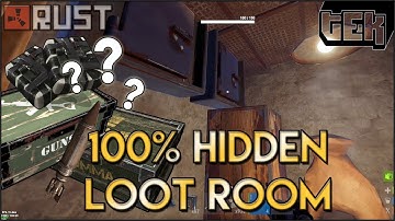 New 100% Hidden Loot Room - Keep Your Loot Safe - Rust Base Build Design Tip
