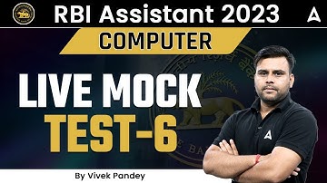RBI Assistant Computer Awareness | Live Mock Test 6 | By Vivek Pandey