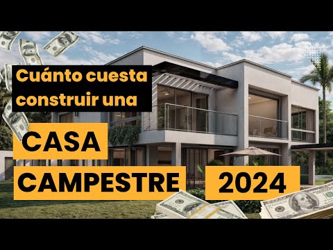 🏘️ Cuánto cuesta construir una CASA CAMPESTRE en el 2024 💰